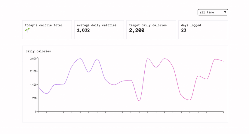 Dashboard with visual insights